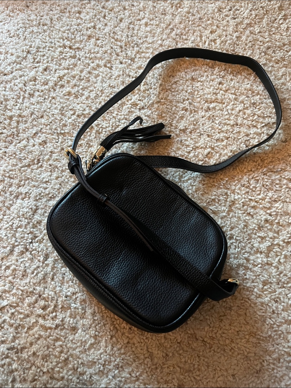 Gucci Black Pebbled Leather Crossbody Camera Bag never used brand new - Picture 5 of 5